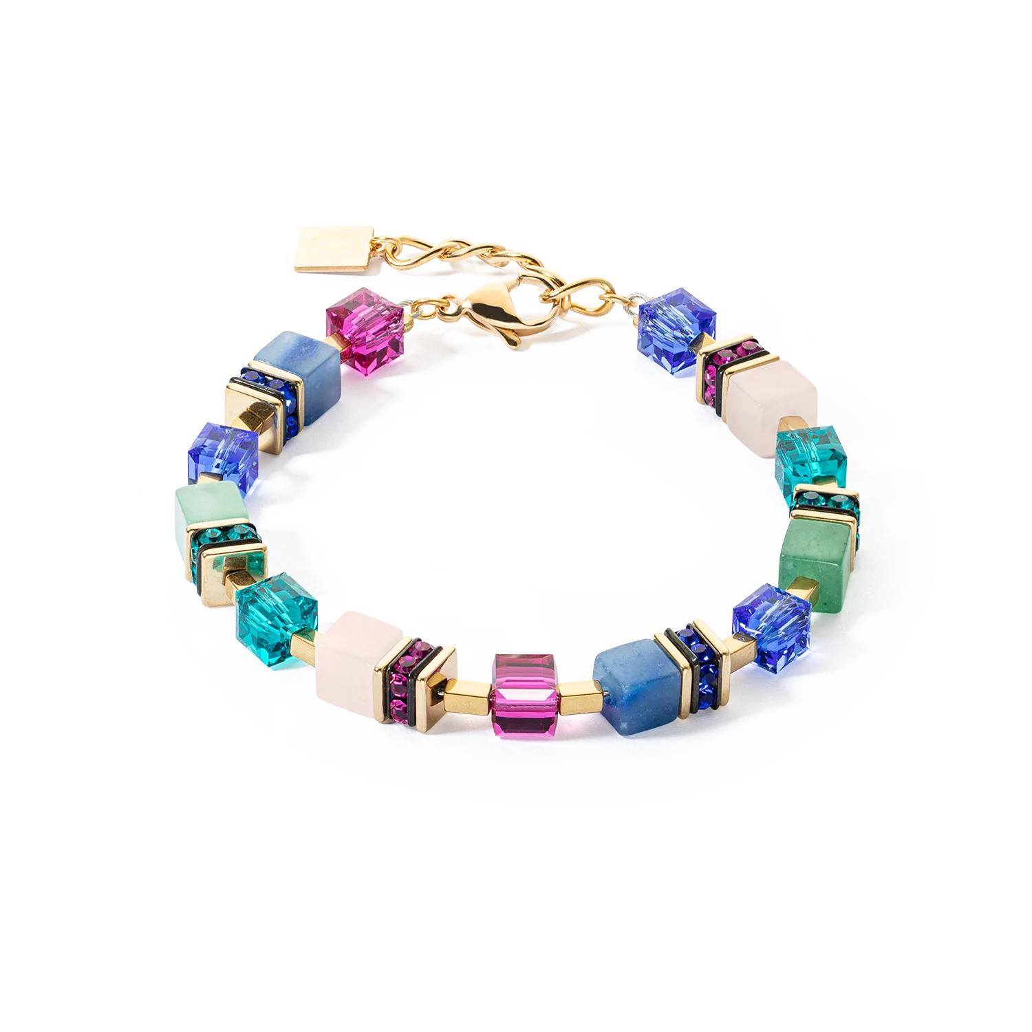GeoCUBE® Precious Statement bracelet gold-multicolour