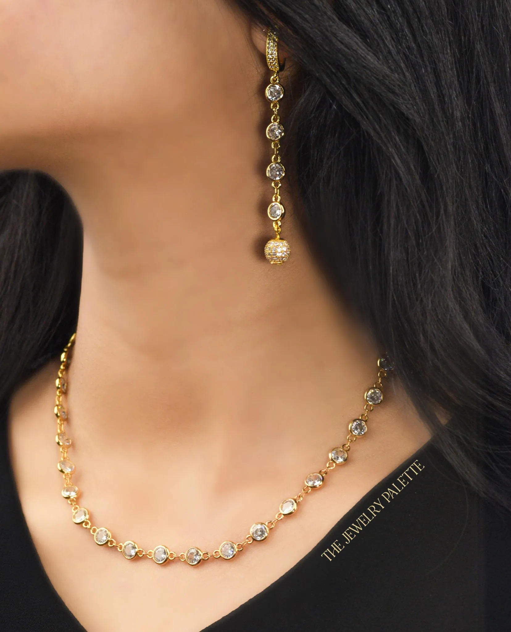 Kiara single chain choker necklace