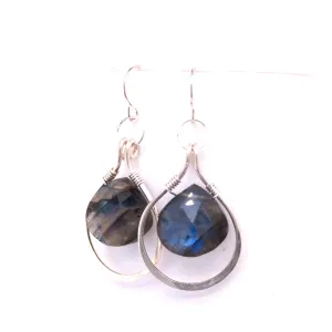 Labradorite Post Earrings
