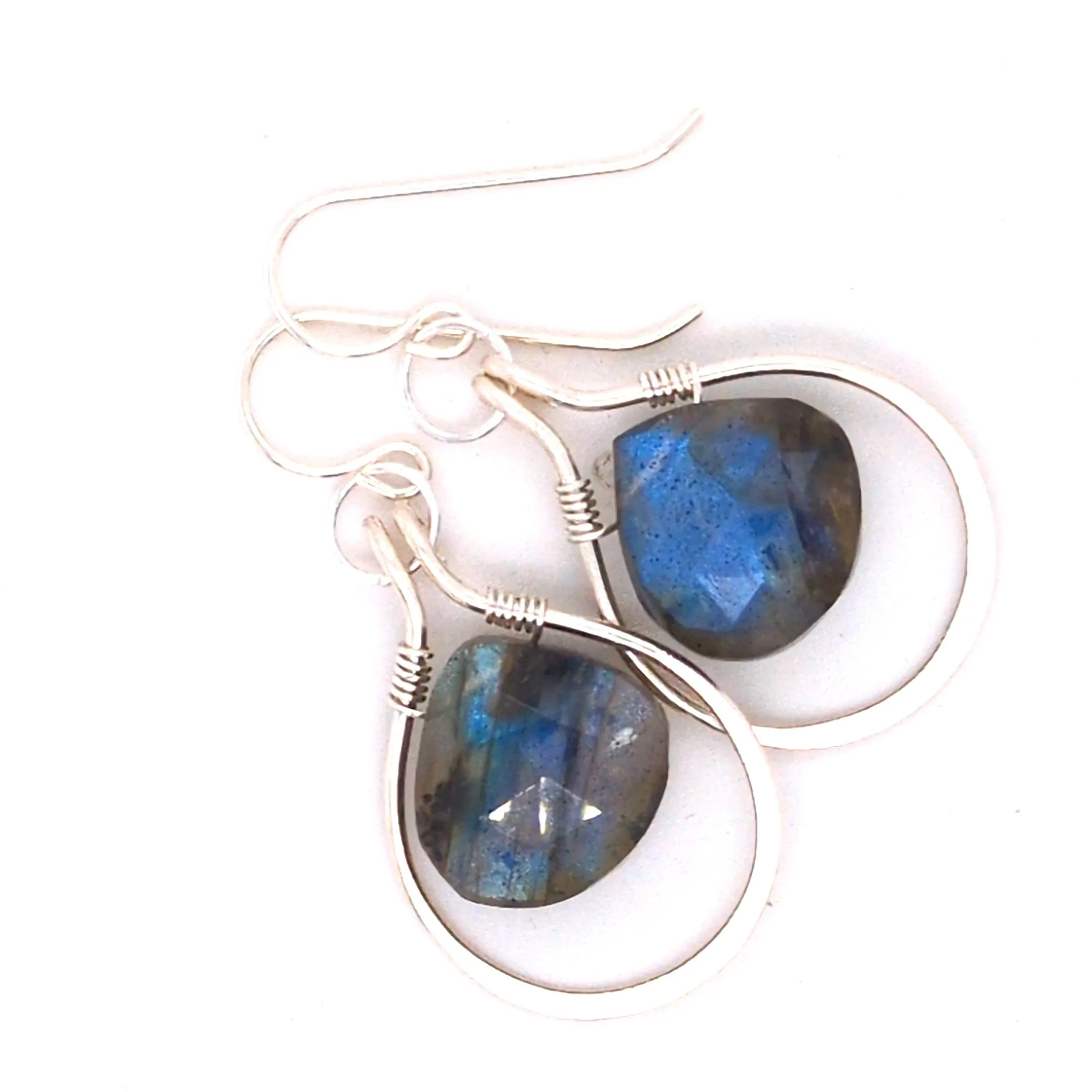 Labradorite Post Earrings
