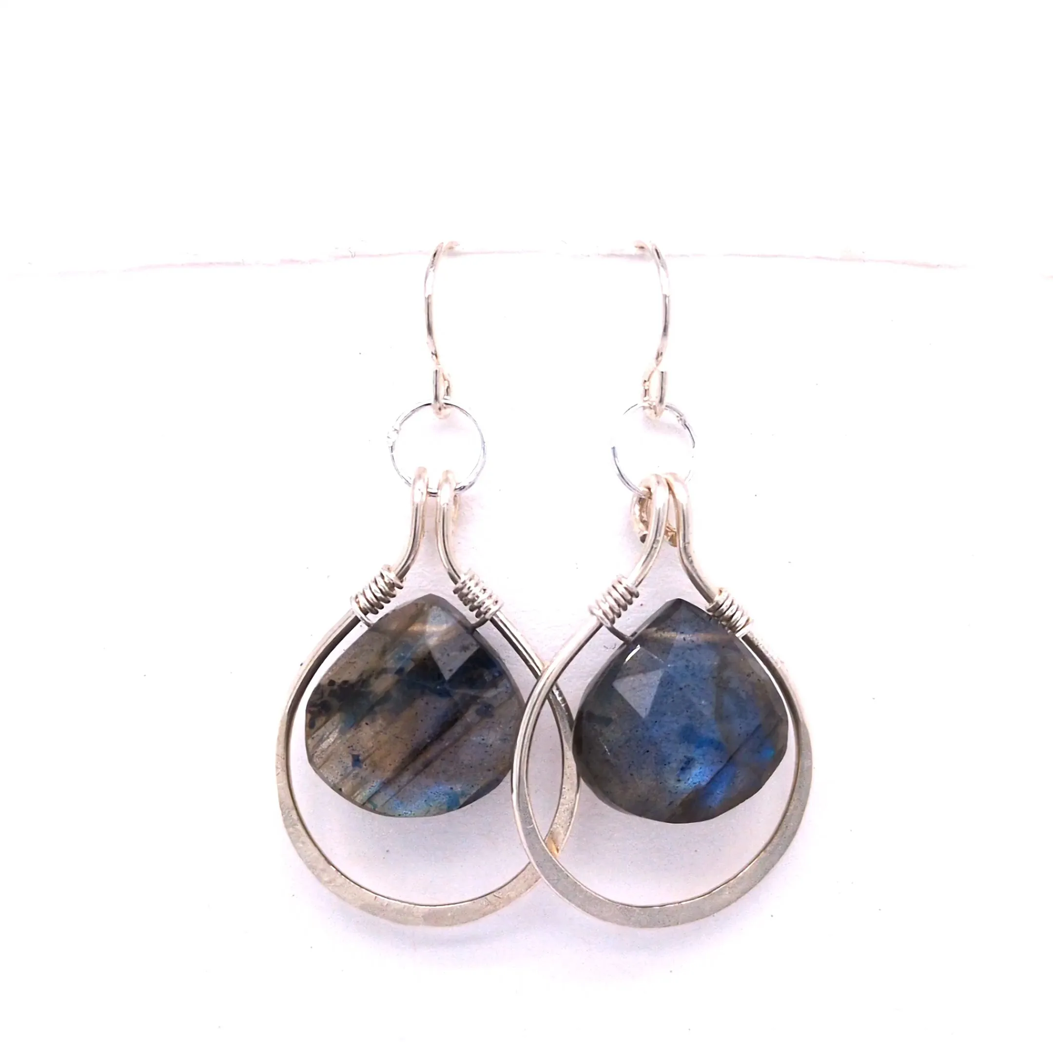 Labradorite Post Earrings