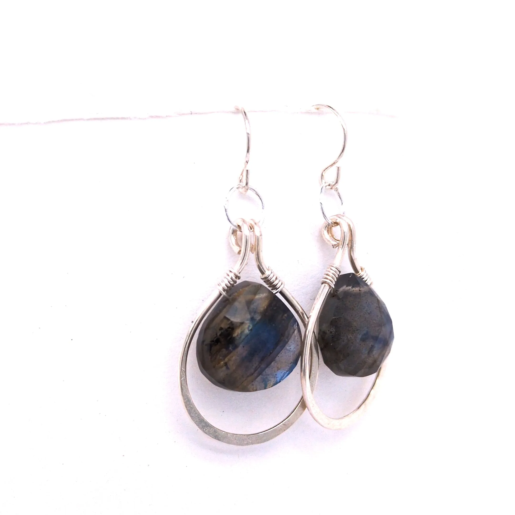 Labradorite Post Earrings