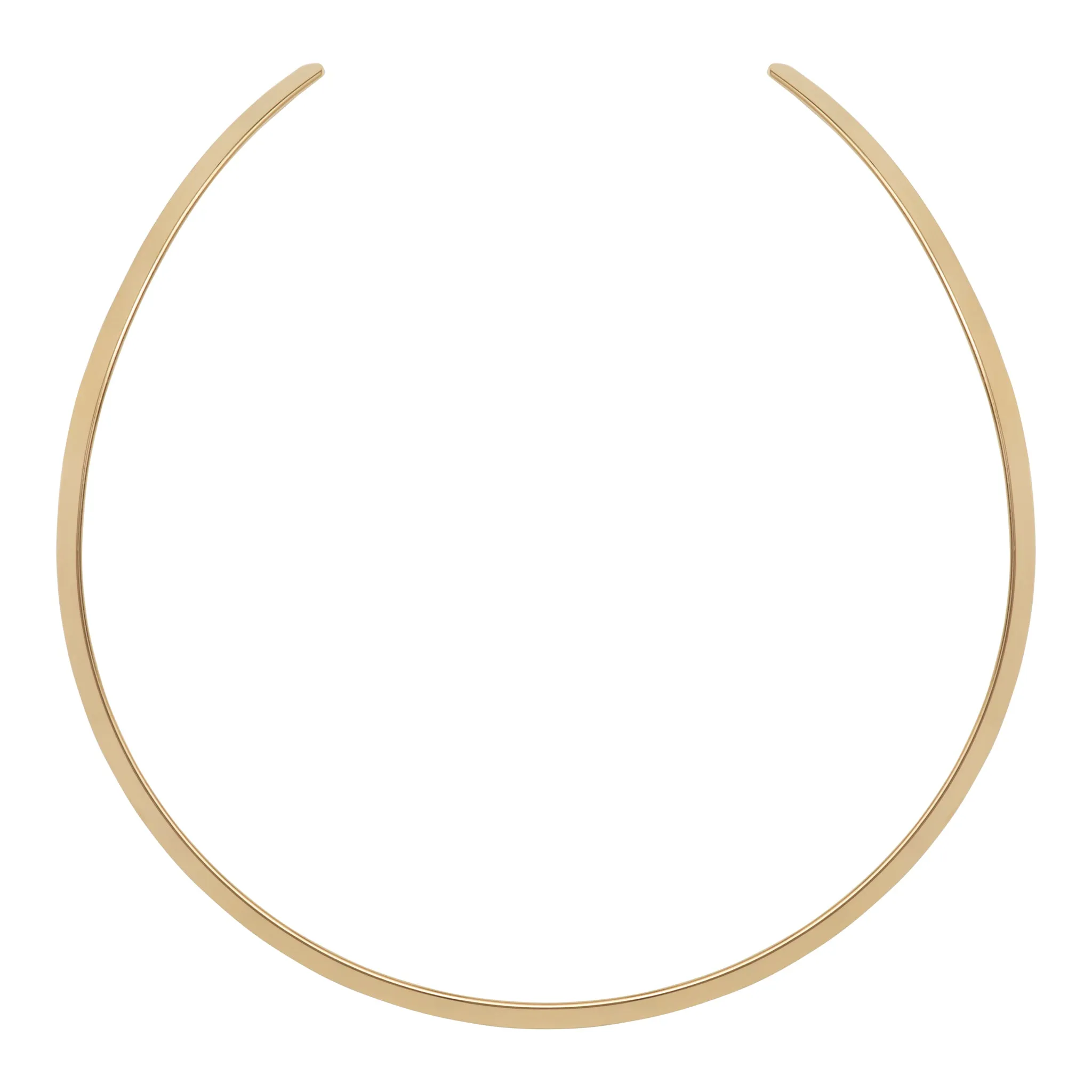 Lachesis Citrine Triad Gold Torque Necklace - Uno