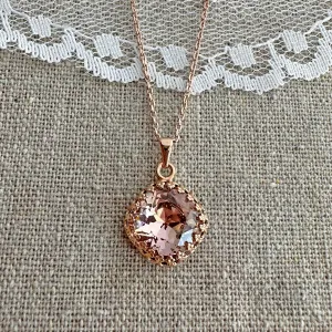 Large Cushion Crown Necklace