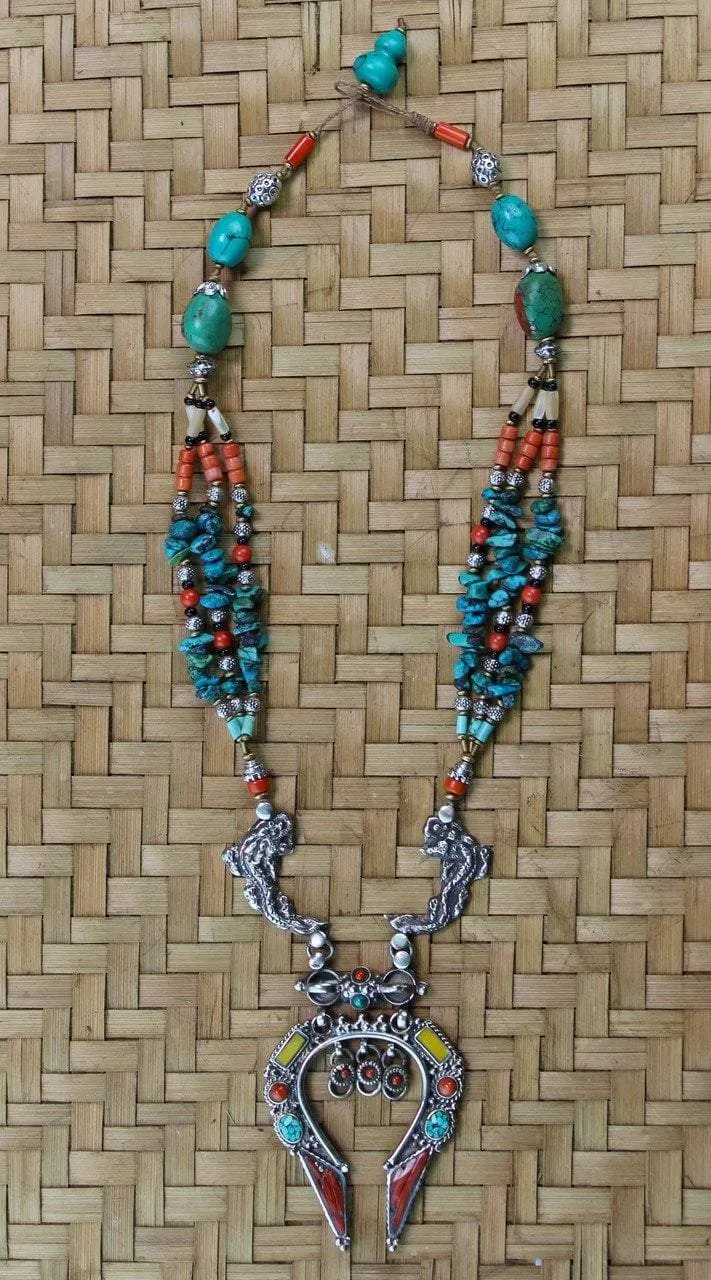 Makara Tibetan Necklace