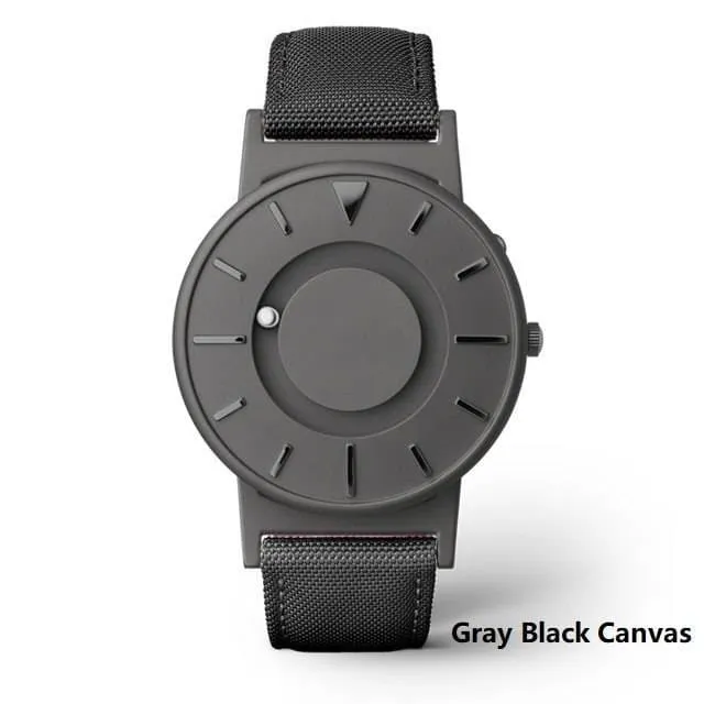 Mesh Quartz Watch without Numerals