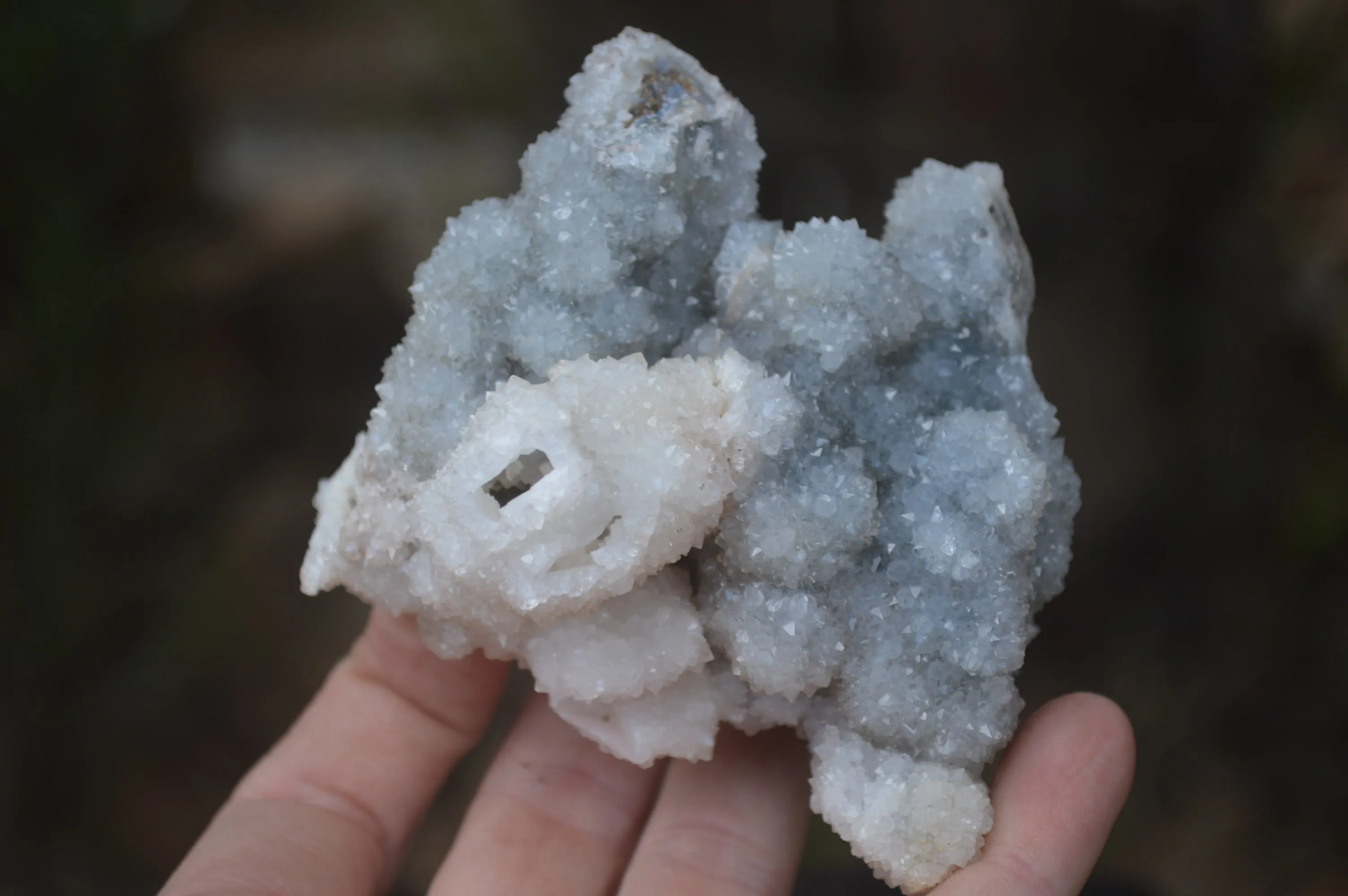Natural Drusy Mountain Quartz Specimens x 4 From Alberts Mountain, Lesotho