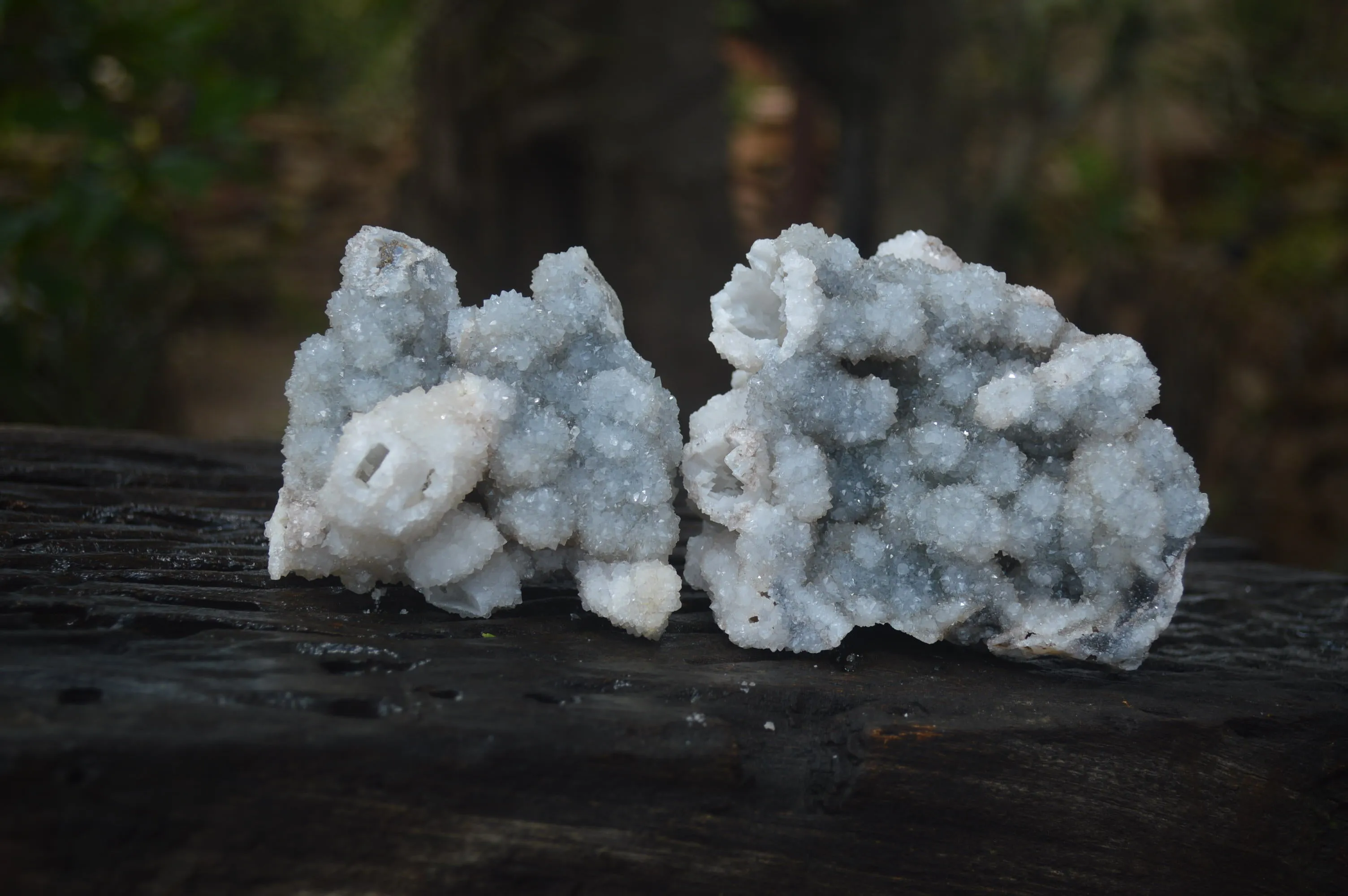 Natural Drusy Mountain Quartz Specimens x 4 From Alberts Mountain, Lesotho