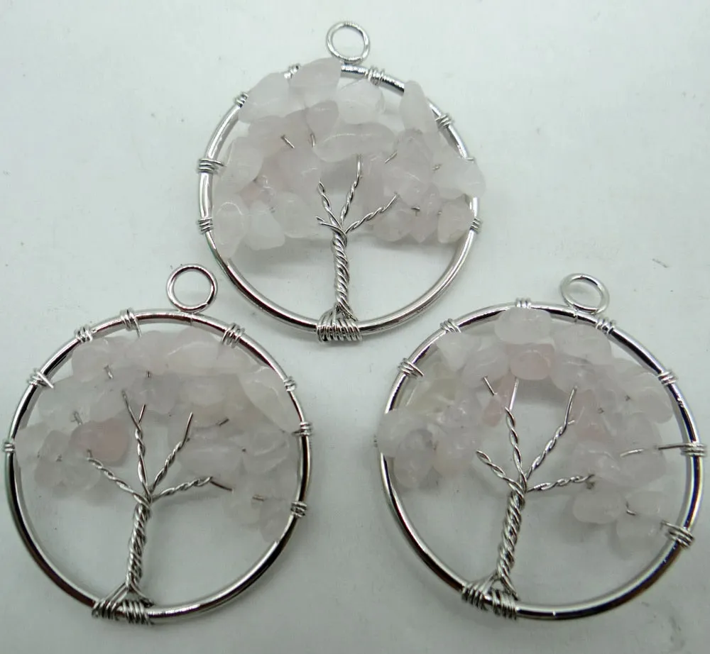 Natural Gem Stone Quartz Crystal 7 Chakras Tiger Eye