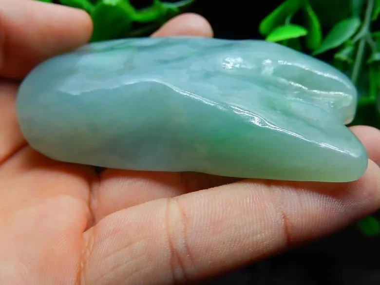 Natural Jade Rough Jadeite Raw (139g, 69X38X22mm)