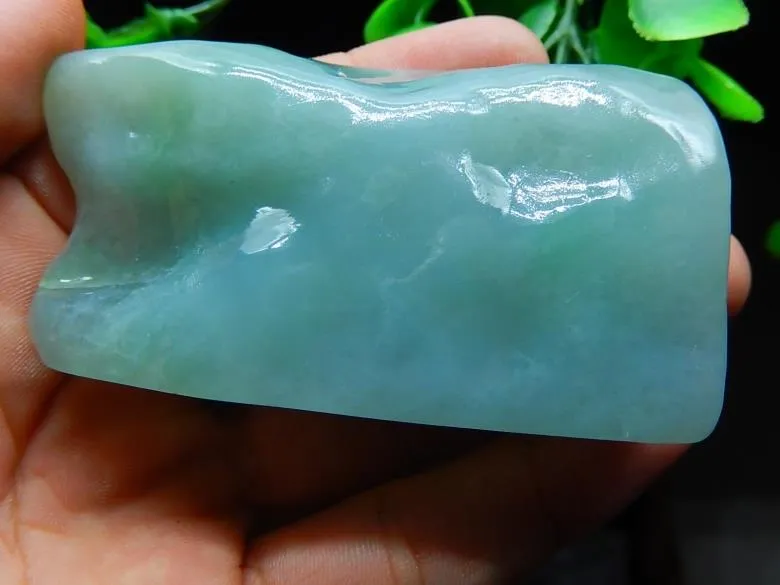 Natural Jade Rough Jadeite Raw (139g, 69X38X22mm)
