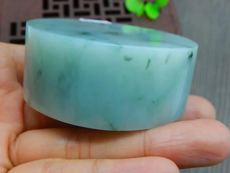 Natural Jade Rough Jadeite Raw (173g, 54X54X21mm)