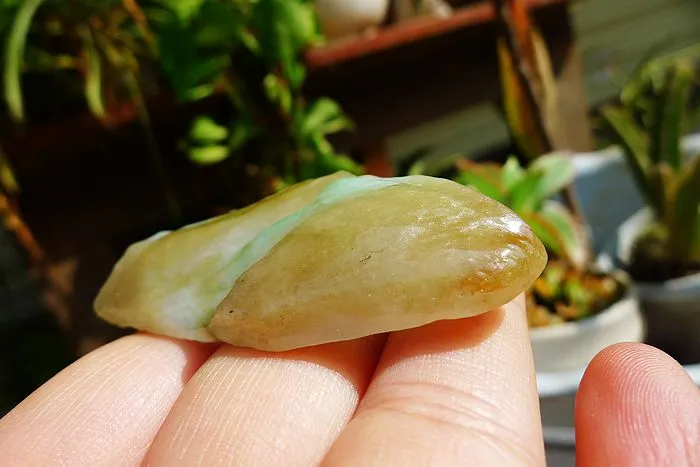 Natural Jade Rough Jadeite Raw (25g,4.9X2.5X0.9cm)