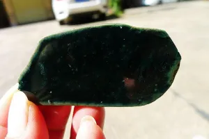 Natural Jade Rough Jadeite Raw (27g,6.5X3.3X0.45cm)