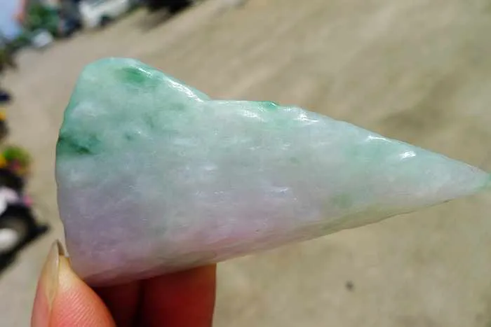 Natural Jade Rough Jadeite Raw (28g,6.4X3.5X0.75cm)