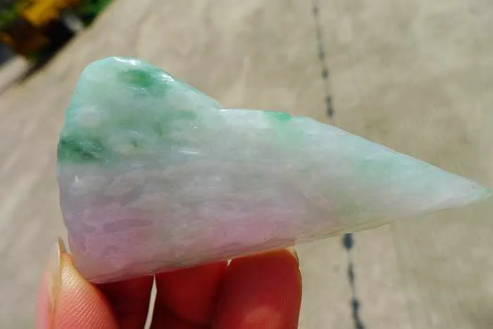 Natural Jade Rough Jadeite Raw (28g,6.4X3.5X0.75cm)