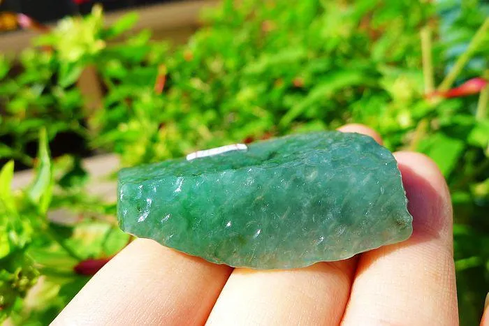 Natural Jade Rough Jadeite Raw (30.5g,4.9X3.2X1.2cm)
