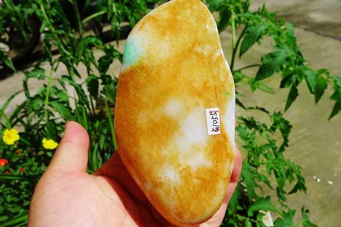 Natural Jade Rough Jadeite Raw (440g,12X5.8X3.8cm)