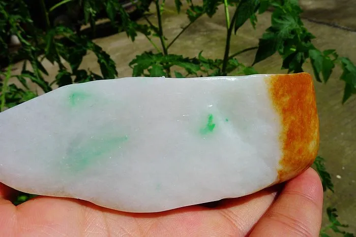 Natural Jade Rough Jadeite Raw (440g,12X5.8X3.8cm)