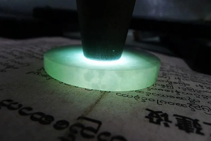 Natural Jade Rough Jadeite Raw (49g,5.25X0.7cm)