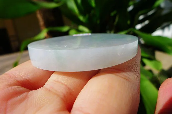 Natural Jade Rough Jadeite Raw (49g,5.25X0.7cm)