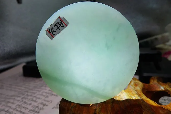 Natural Jade Rough Jadeite Raw (49g,5.25X0.7cm)