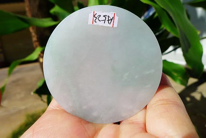 Natural Jade Rough Jadeite Raw (49g,5.25X0.7cm)