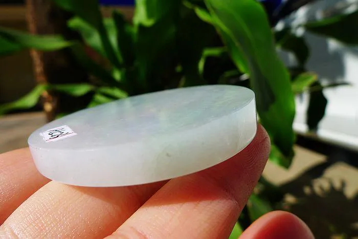 Natural Jade Rough Jadeite Raw (49g,5.25X0.7cm)