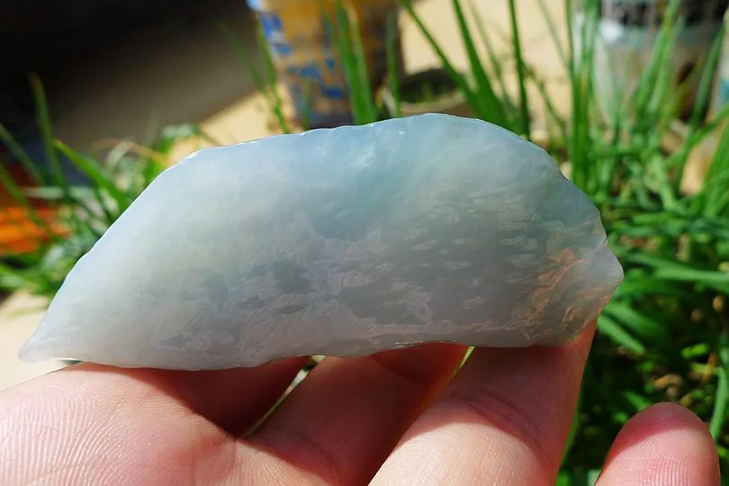 Natural Jade Rough Jadeite Raw (62g,7.2X3.6X1.8cm)