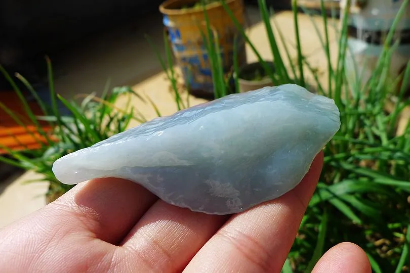 Natural Jade Rough Jadeite Raw (62g,7.2X3.6X1.8cm)
