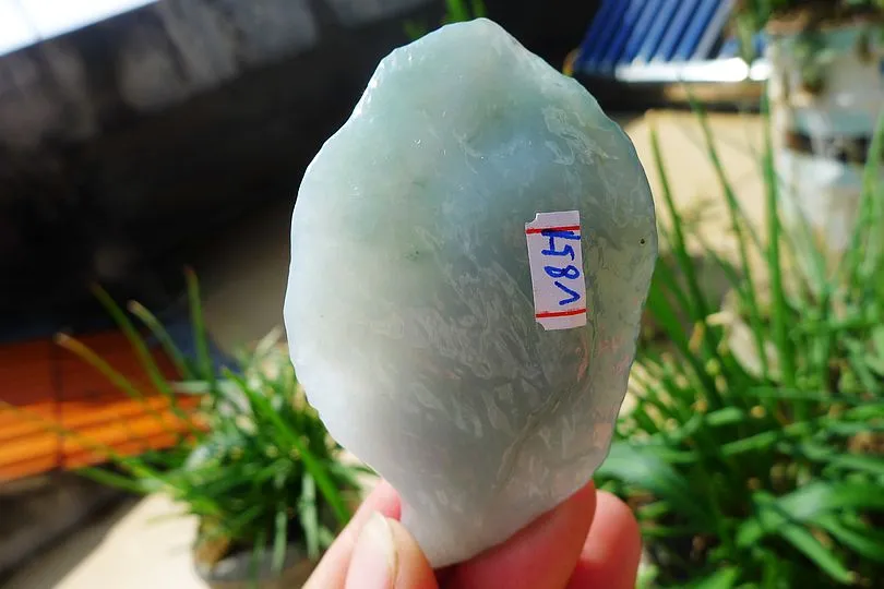 Natural Jade Rough Jadeite Raw (62g,7.2X3.6X1.8cm)