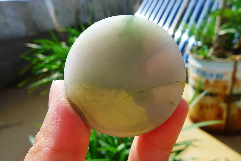 Natural Jade Rough Jadeite Raw (73g,4.1X4.1X1.6cm)