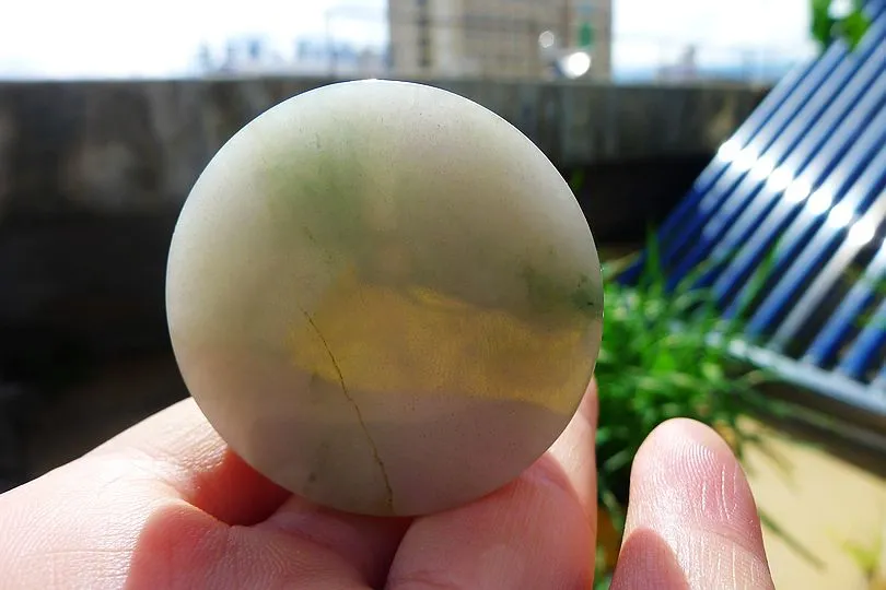 Natural Jade Rough Jadeite Raw (73g,4.1X4.1X1.6cm)