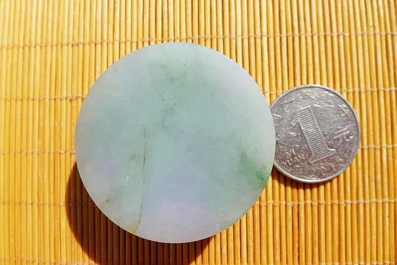 Natural Jade Rough Jadeite Raw (73g,4.1X4.1X1.6cm)