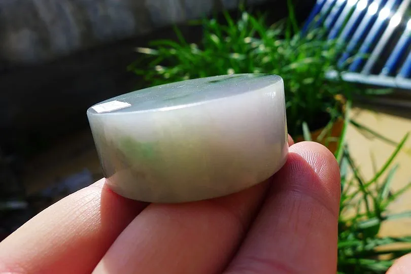 Natural Jade Rough Jadeite Raw (73g,4.1X4.1X1.6cm)