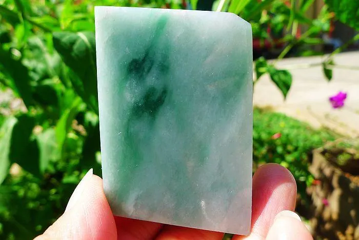 Natural Jade Rough Jadeite Raw (73g,6.1X3.8X1cm)