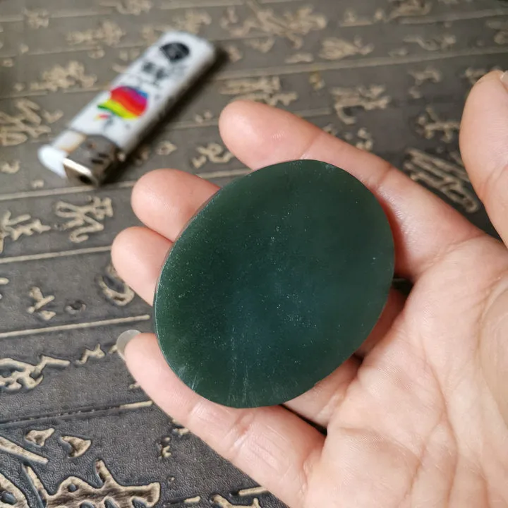 Natural Kunlun Jade Rough Nephrite Raw (60g, 5.8X4.5X1cm)