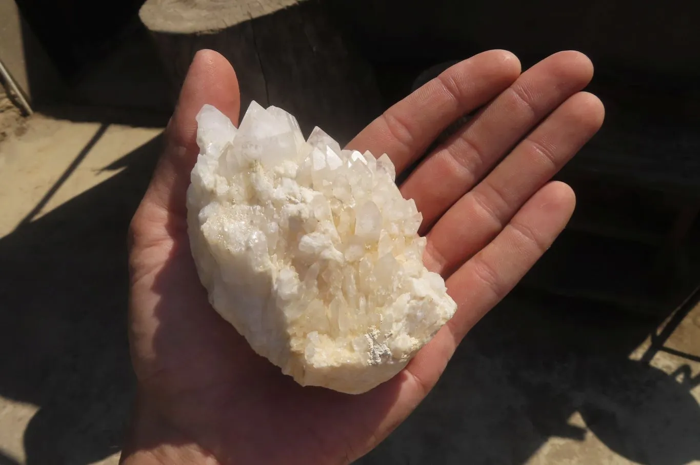 Natural Pineapple Candle Quartz Clusters x 6 From Antsirabe, Madagascar