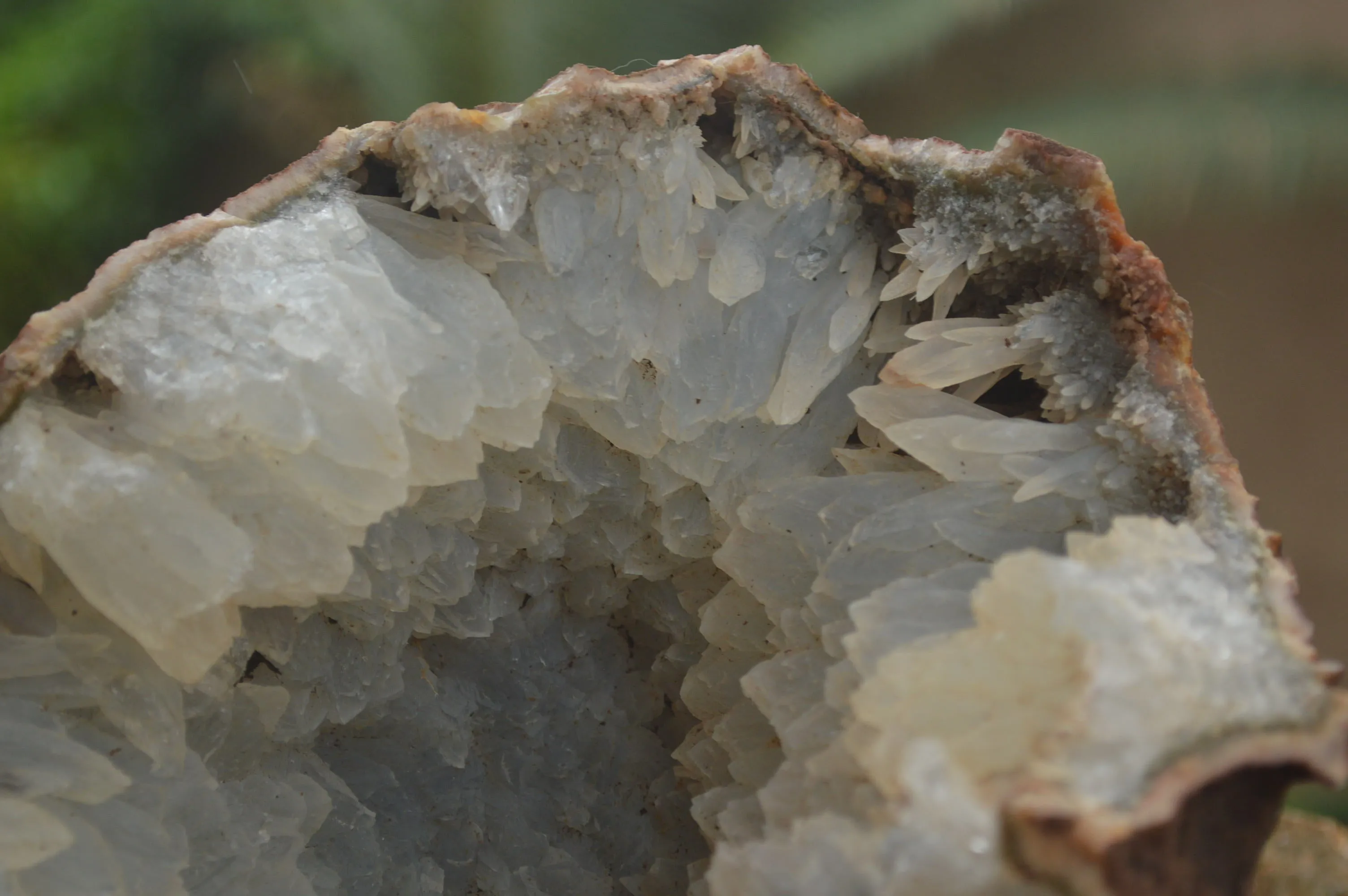 Natural Quartz Crystal Centred Geode Specimen x 1 From Zululand, South Africa