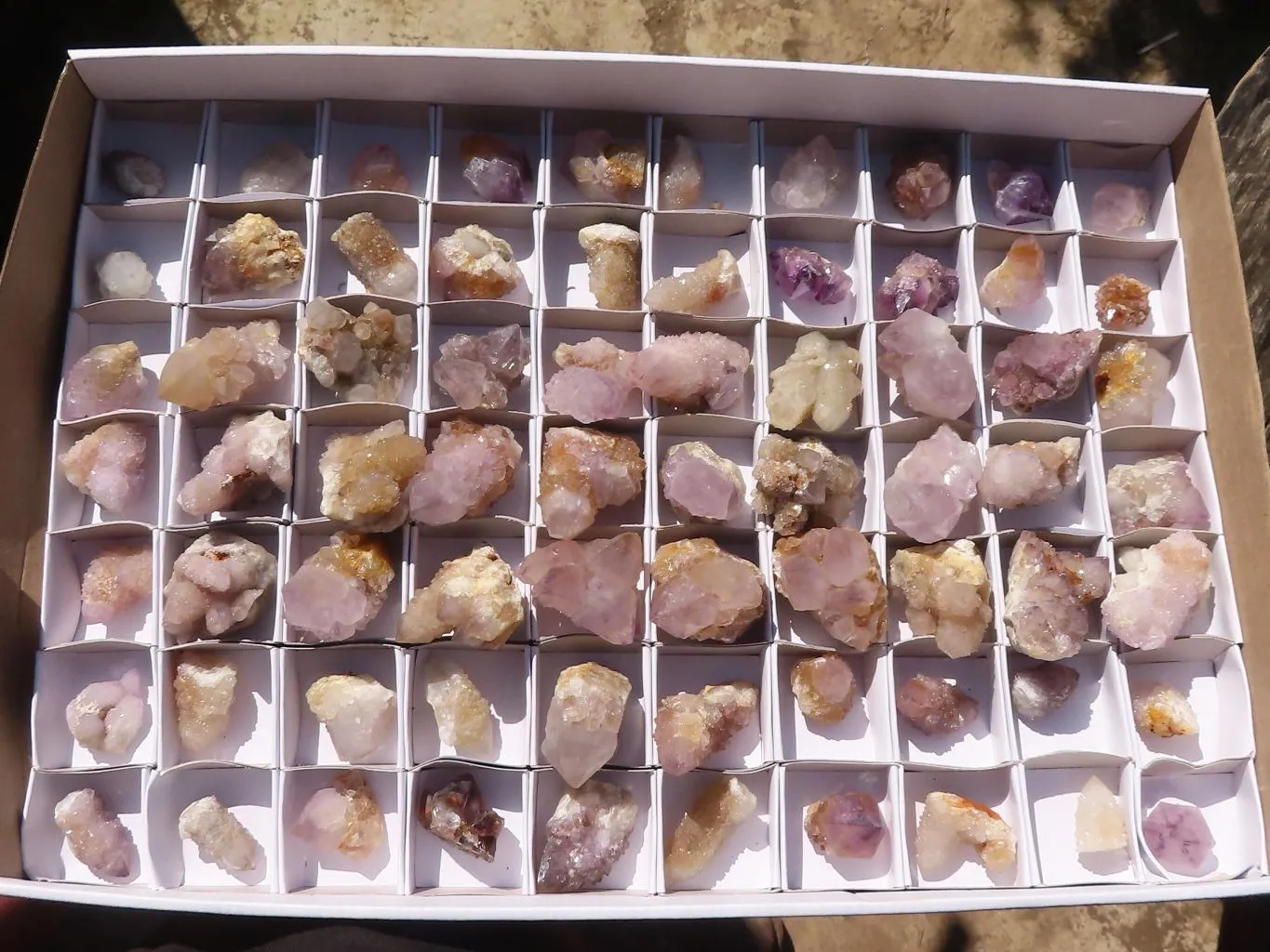Natural Small Spirit Amethyst Crystals x 70 From Boekenhouthoek, South Africa