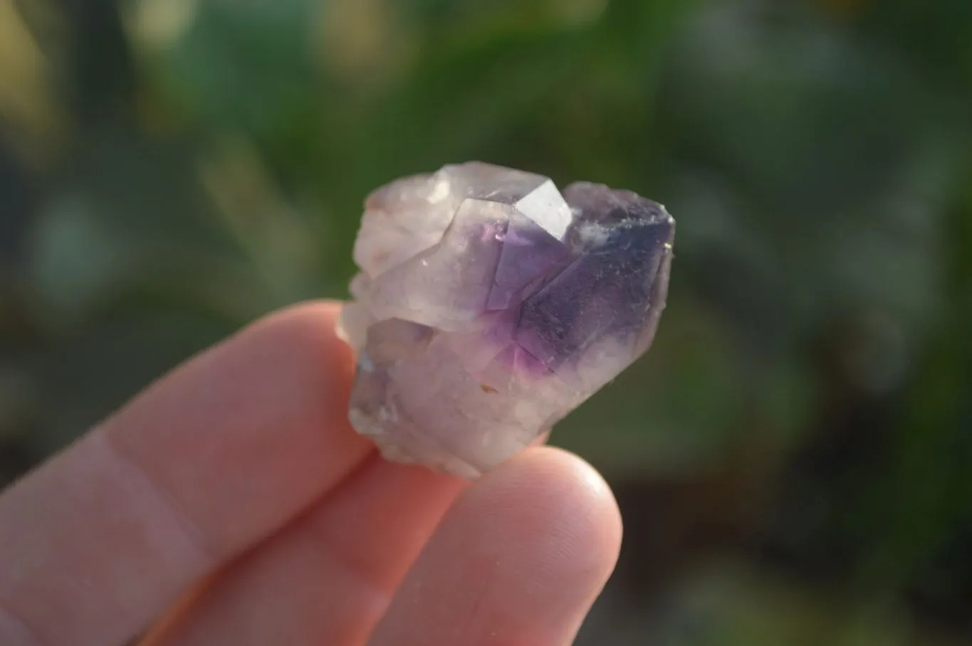 Natural Smokey Window Amethyst Crystals x 20 From Chiredzi, Zimbabwe