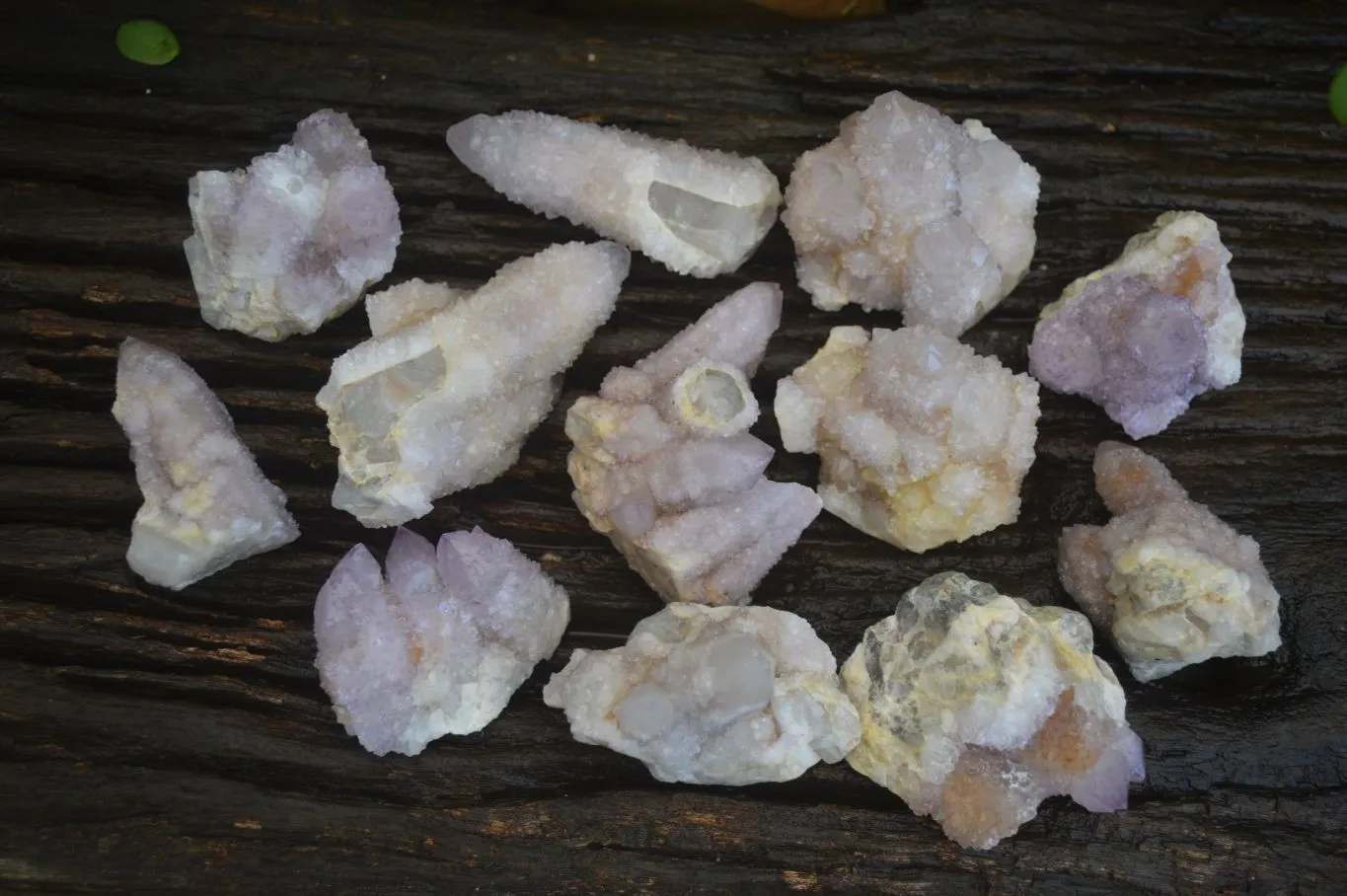 Natural Spirit Amethyst Spirit Quartz Clusters x 12 From Southern Africa