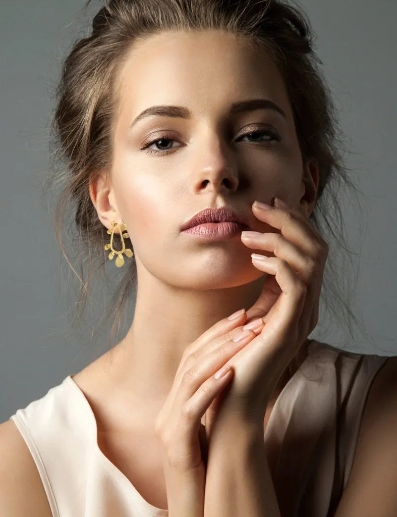 Nuance Splatter Hoop Studs