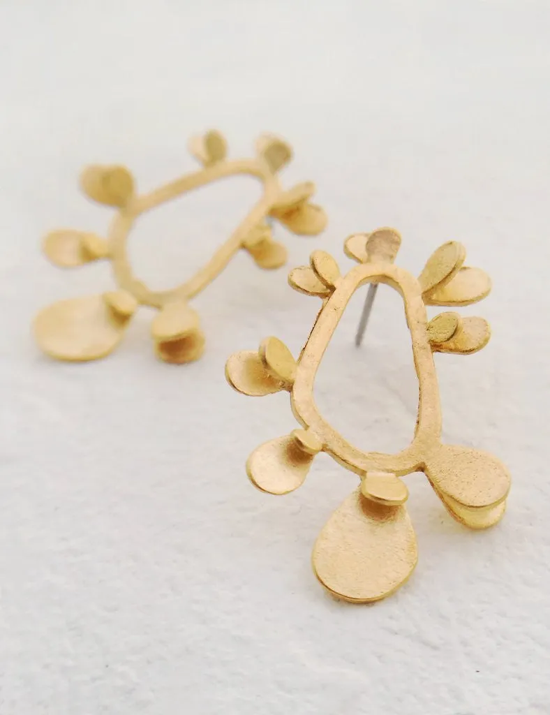 Nuance Splatter Hoop Studs