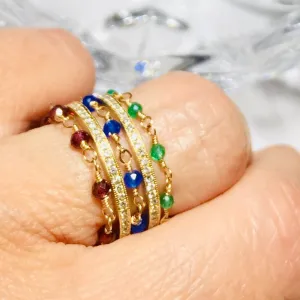Onyx Bead Ring - Bonbon