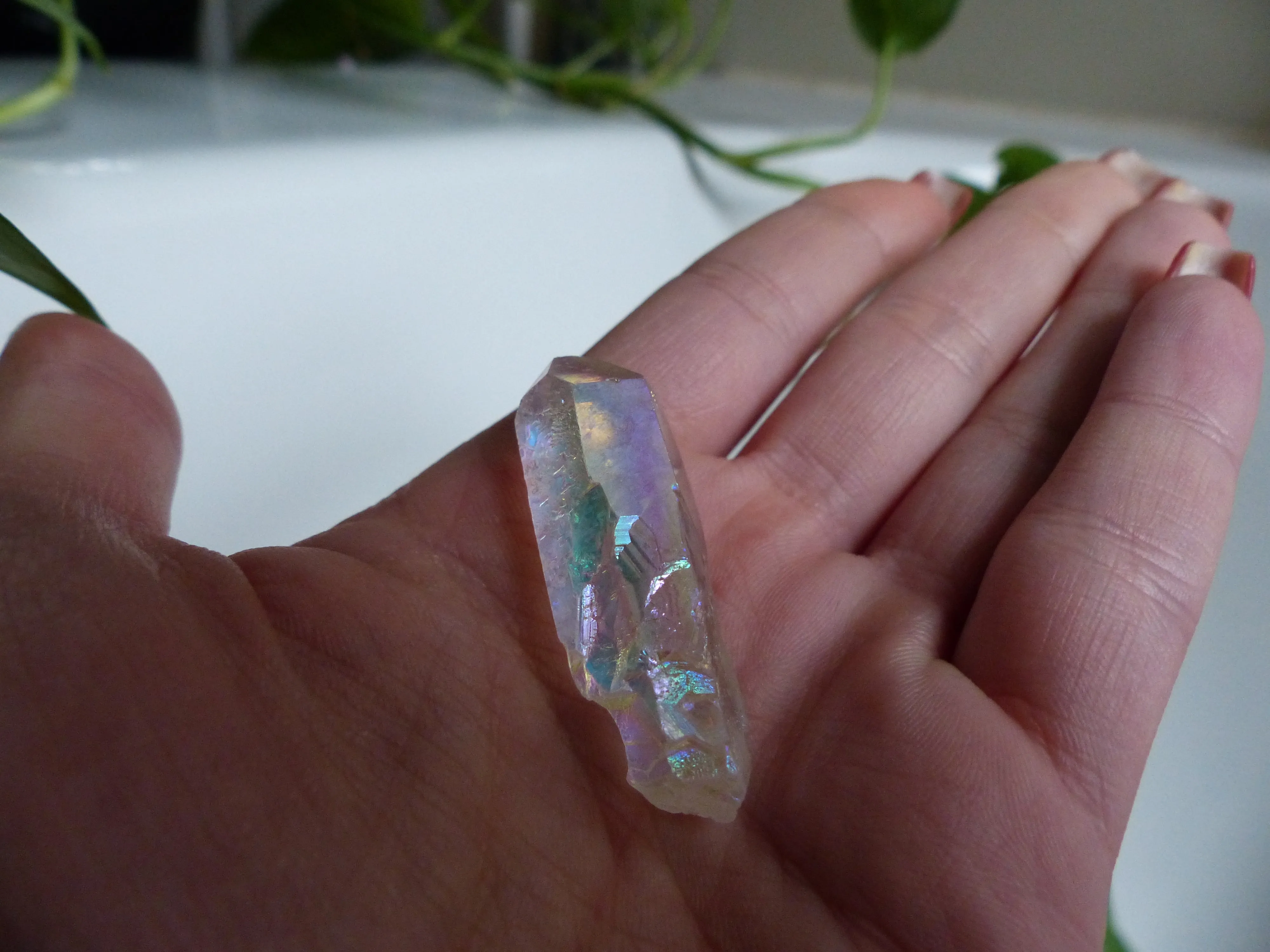Opal Aura Quartz Point, Angel Aura Quartz Point (#8)
