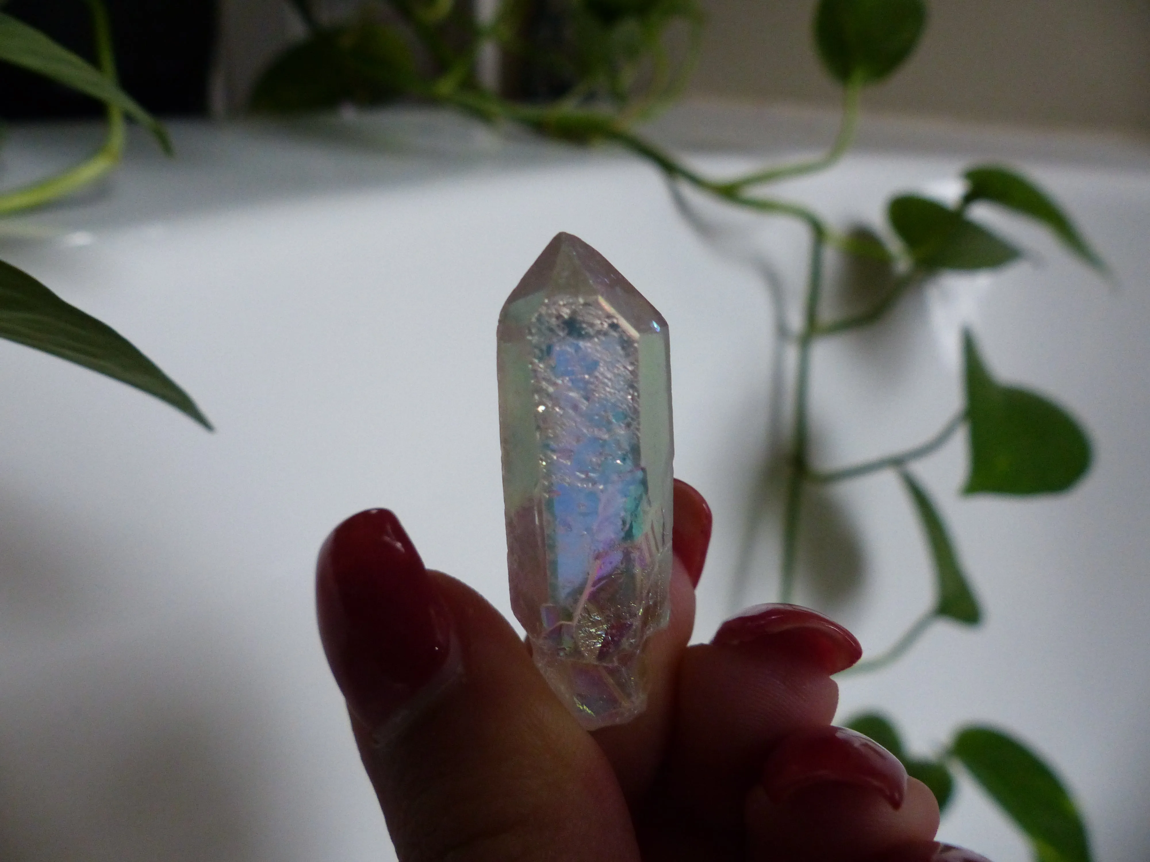 Opal Aura Quartz Point, Angel Aura Quartz Point (#8)