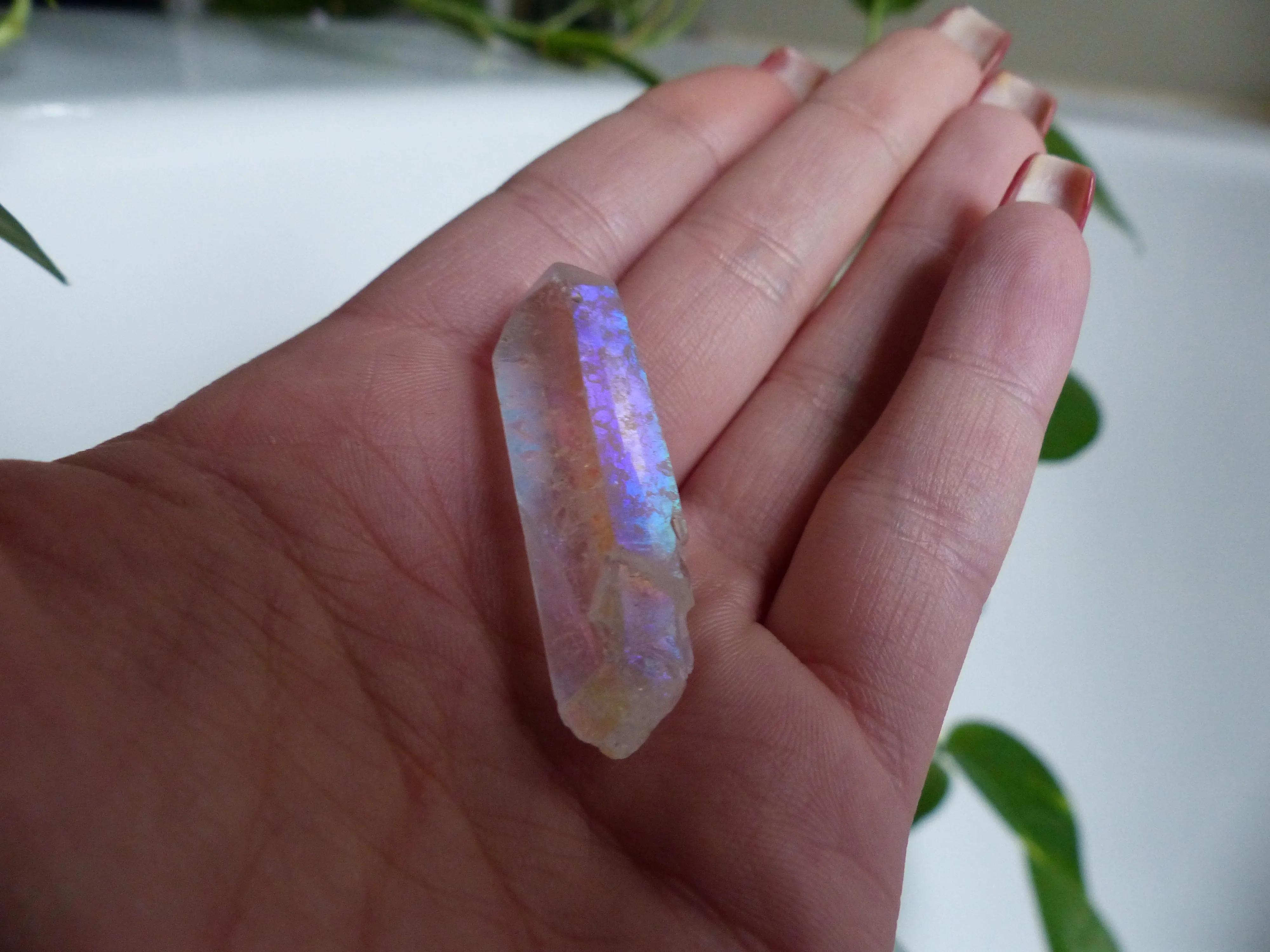 Opal Aura Quartz Point, Angel Aura Quartz Point (#8)