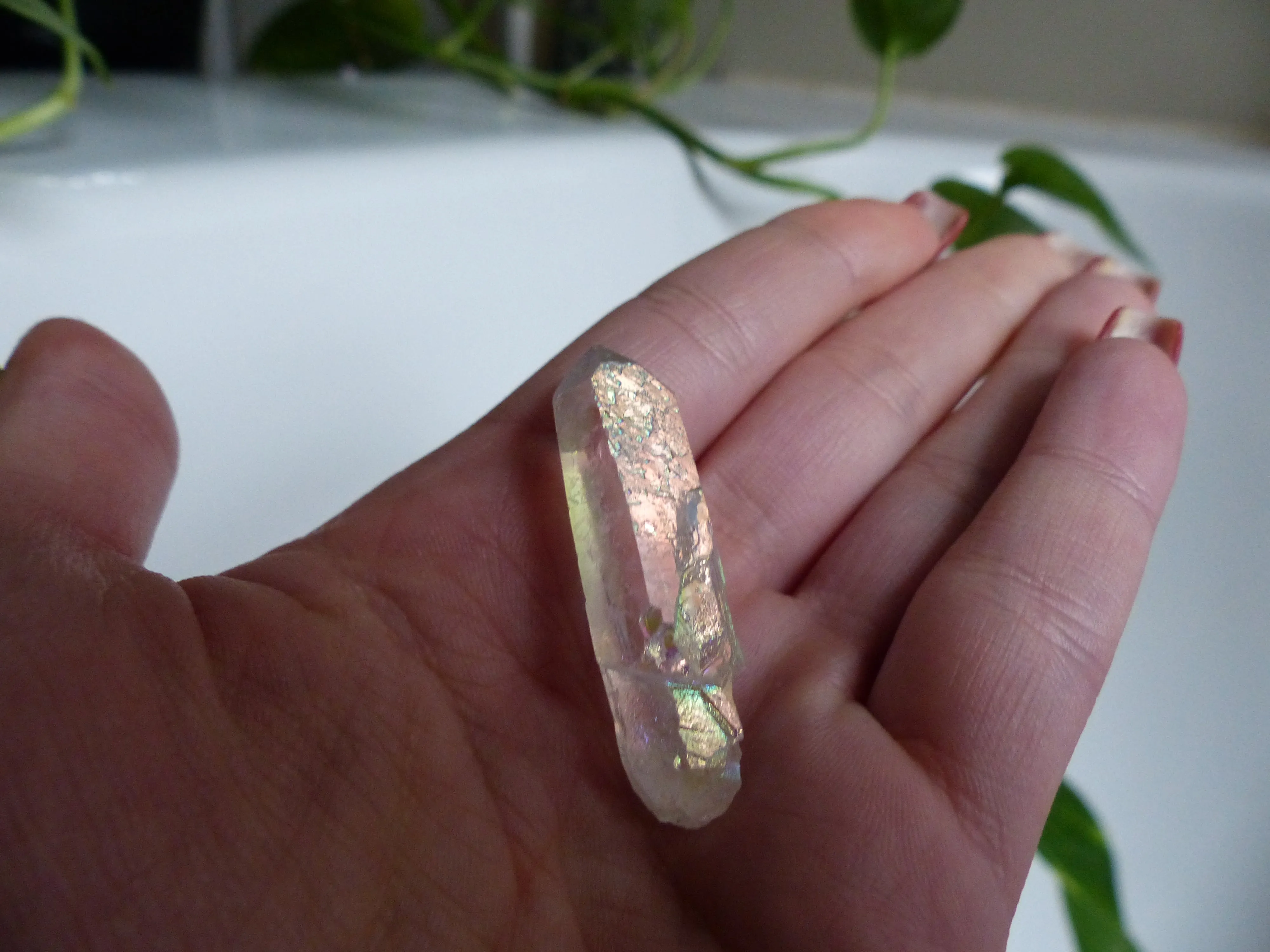 Opal Aura Quartz Point, Angel Aura Quartz Point (#8)