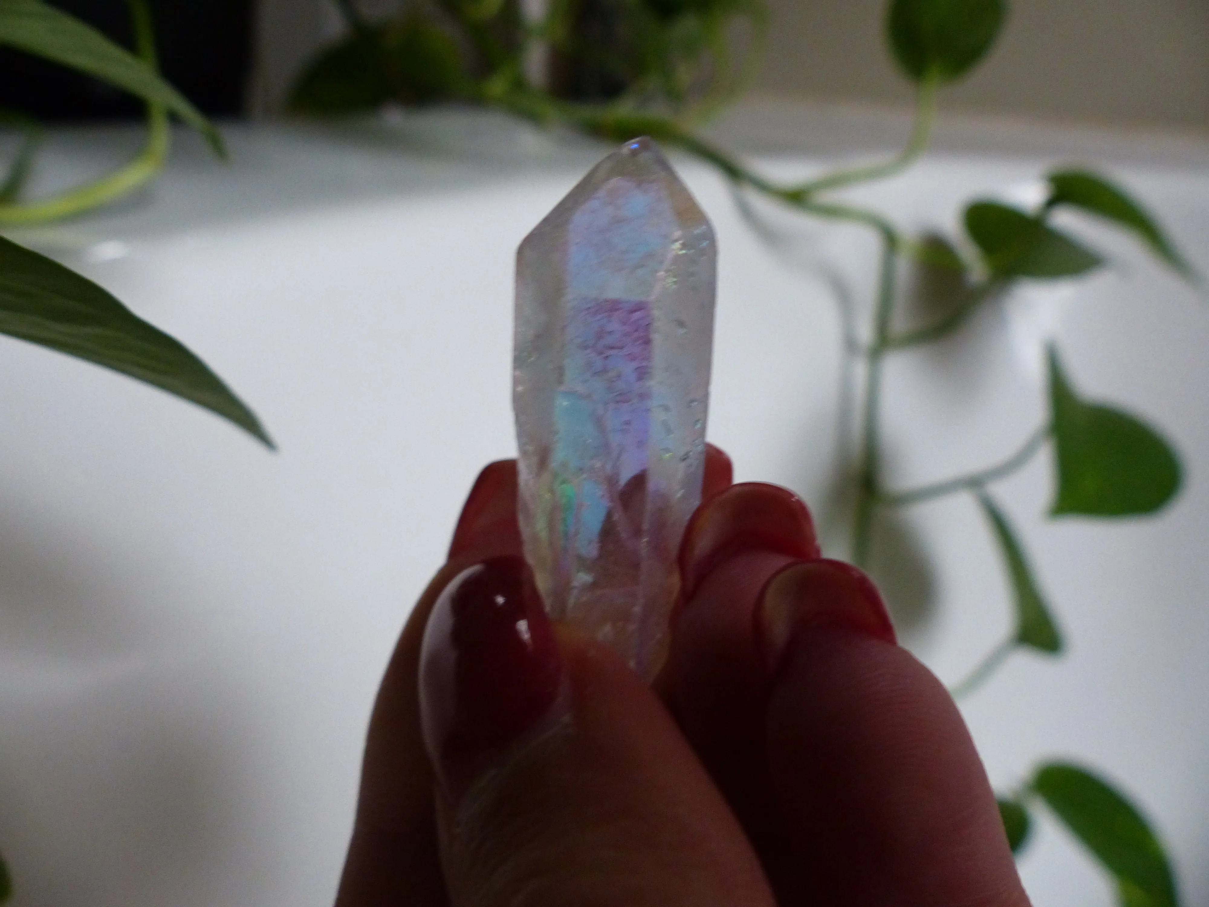 Opal Aura Quartz Point, Angel Aura Quartz Point (#8)